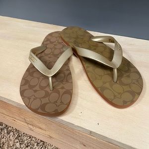 Coach flip flops